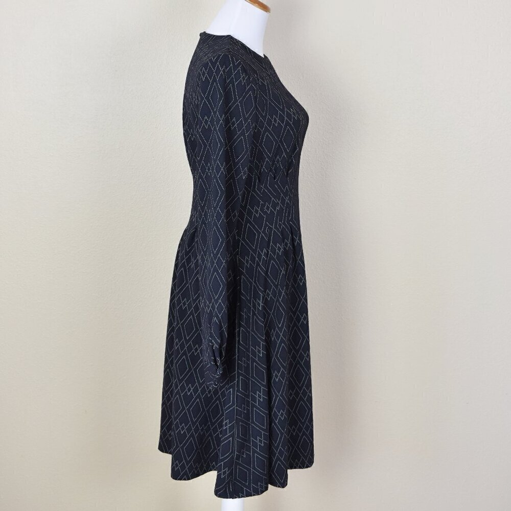 Leota Lara Long Sleeve Fit and Flare Dress - S - Picture 5 of 11
